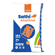 SATHI SINKING FISH FEED (18% Protein)  -  50 KG