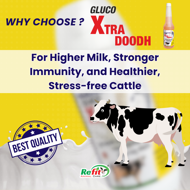 REFIT ANIMAL CARE Milk Booster Tonic Supplement for Cow, Buffalo